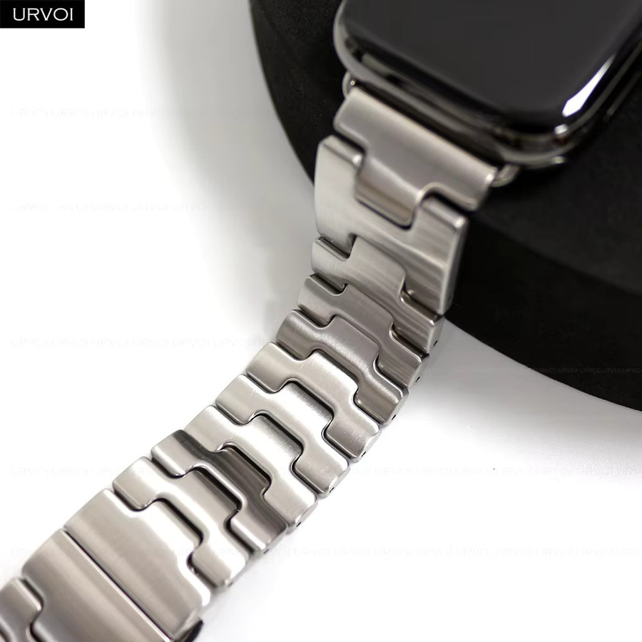URVOI Uhrenarmband Edelstahl, Silber, Unisex - Bild 2