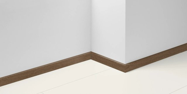 Parador Dekorsockelleiste SL 3 D093 Eiche braun mit Kabelkanal, B/H/T: 220 x 4 cm x 1,6 cm - Bild 1