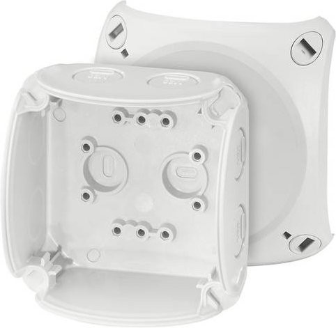 Hensel Abzweigkasten Lichtgrau RAL 7035 H x B x T: 93 x 93 x 62 mm IP66 IP67 IP69 - Bild 1