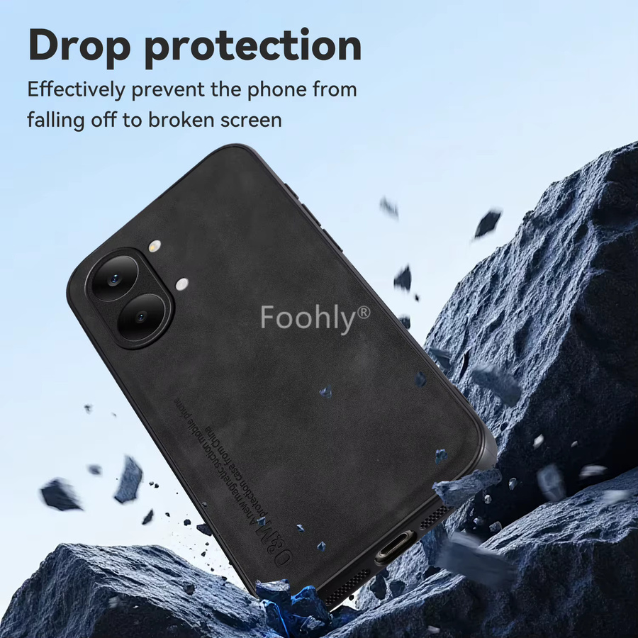 Stoßfeste Schutzhülle für Xiaomi Poco X8 Pro Max mit integrierter magnetischer Saugnapf-Autohalterung in Blau - Bild 3