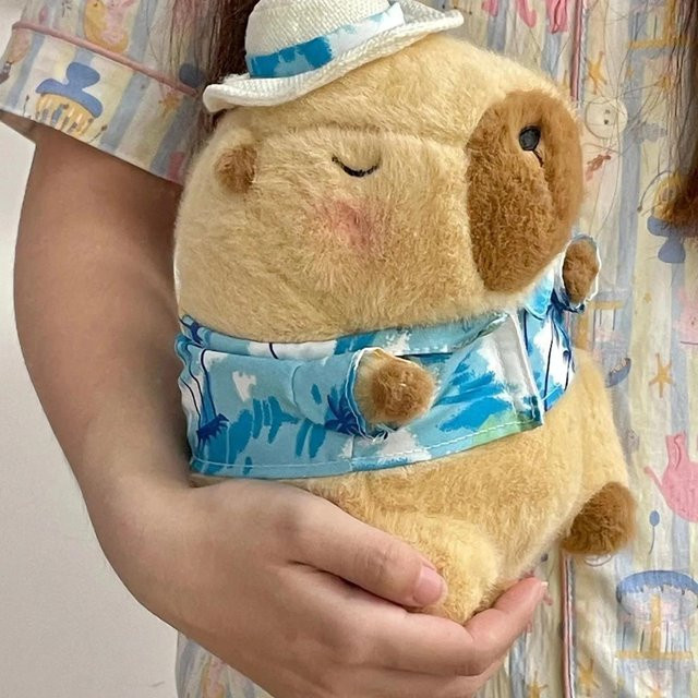 Yiran toy Capybara Plüschtier, 23cm, Braun - Bild 1