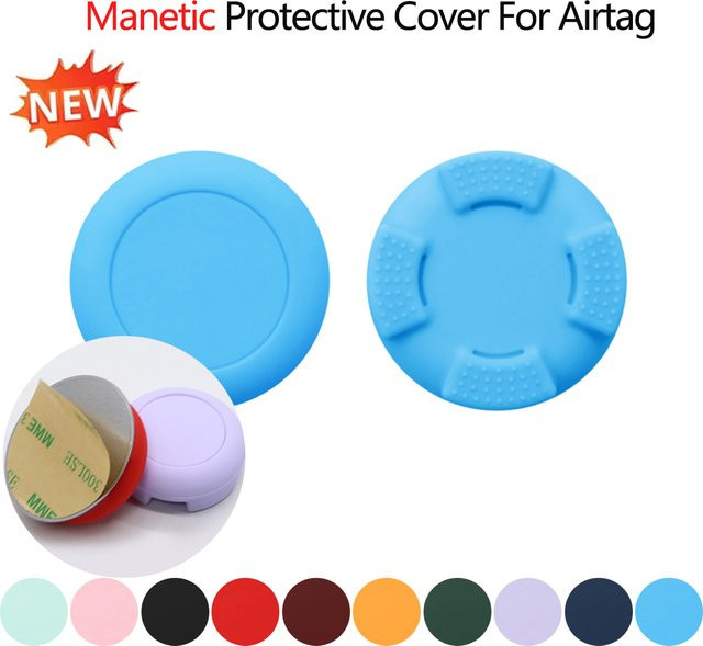 Magnetische Silikonhülle für Apple AirTag als wasserdichter GPS-Tracker-Halter für Fahrrad, Auto und Motorrad - Bild 1