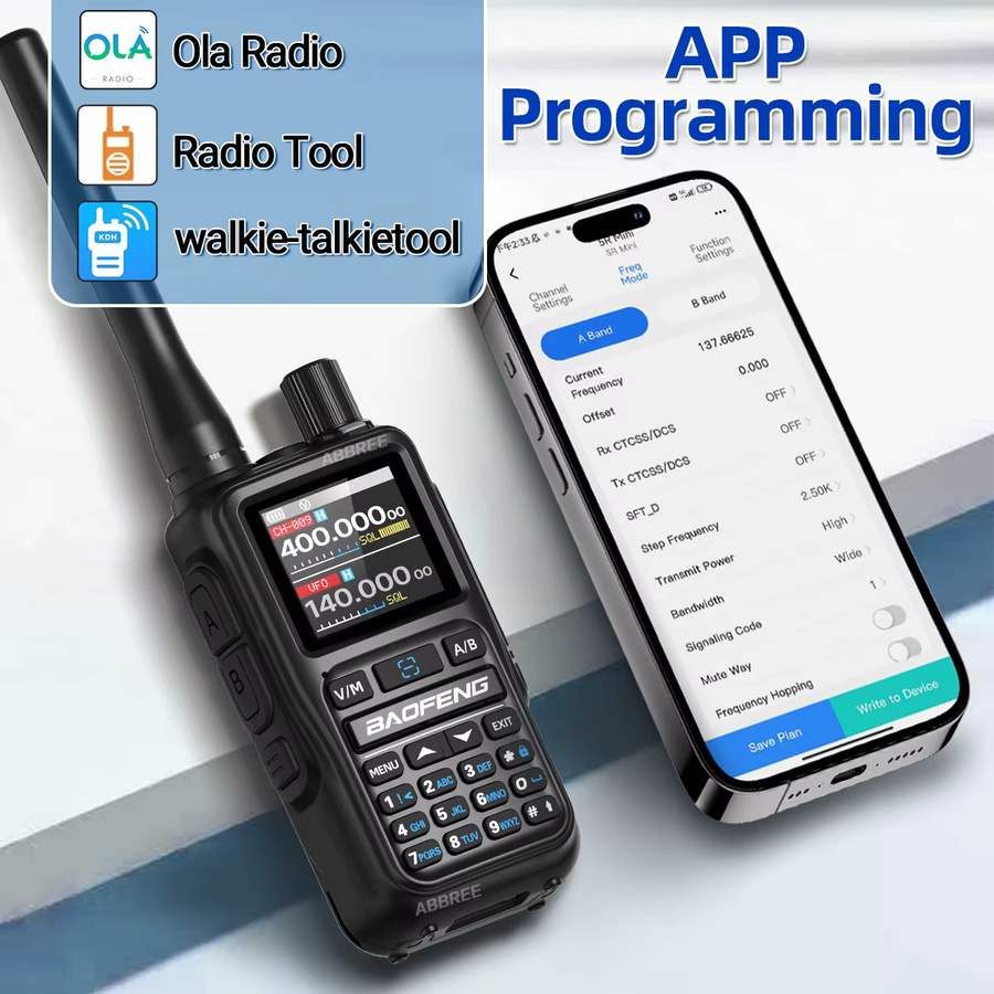 Baofeng UV 5R Mini Walkie-Talkie mit Bluetooth-Programmierung und USB-C, mehrfarbig - Bild 3