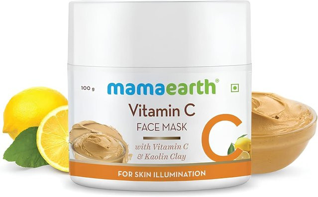 Mamaearth Vitamin C Gesichtsmaske, 100 g, Normale Haut - Bild 1