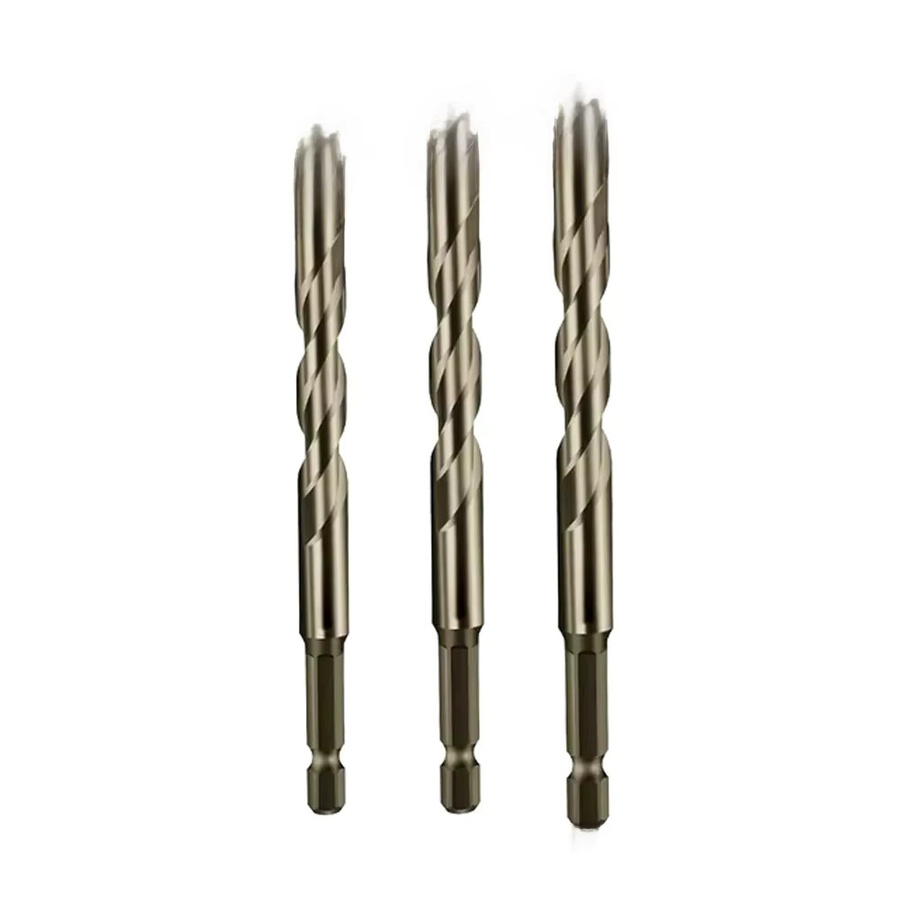 PINTUDY Exzentrisches Bohrer Set mit 3 Teilen, gezahnte Vier-Kanten Bohrer Bits in Silber für Ziegel und Holz - Bild 7