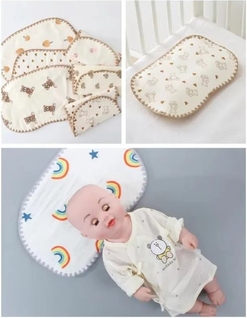 Atmungsbares Babykissen in Weiß als Wolkenkissen für Neugeborene und Kleinkinder im 4-Jahreszeiten-Set - Bild 1