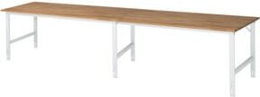 Rau Arbeitstisch Tom höhenverstellbar braun B/T/H: 400 x 100 x 76 bis 108 cm - Bild 1