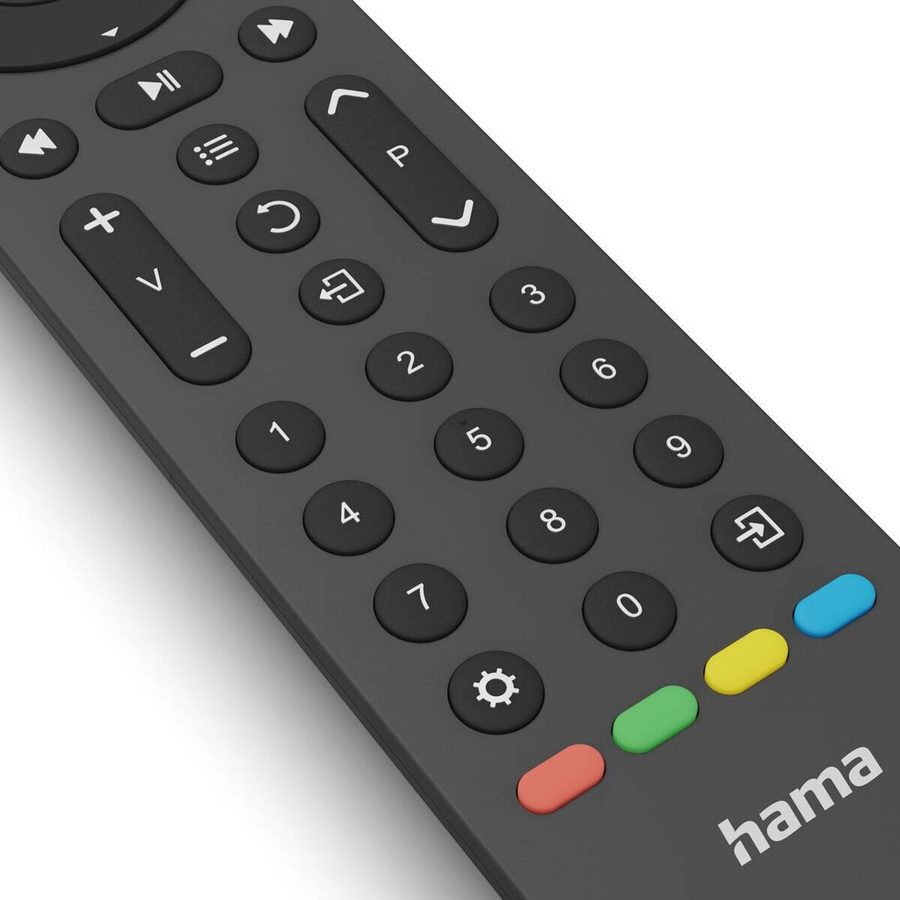 Hama Universal-Fernbedienung für 8 Geräte, Infrarot, lernfähig mit App-Tasten, Schwarz - Bild 3
