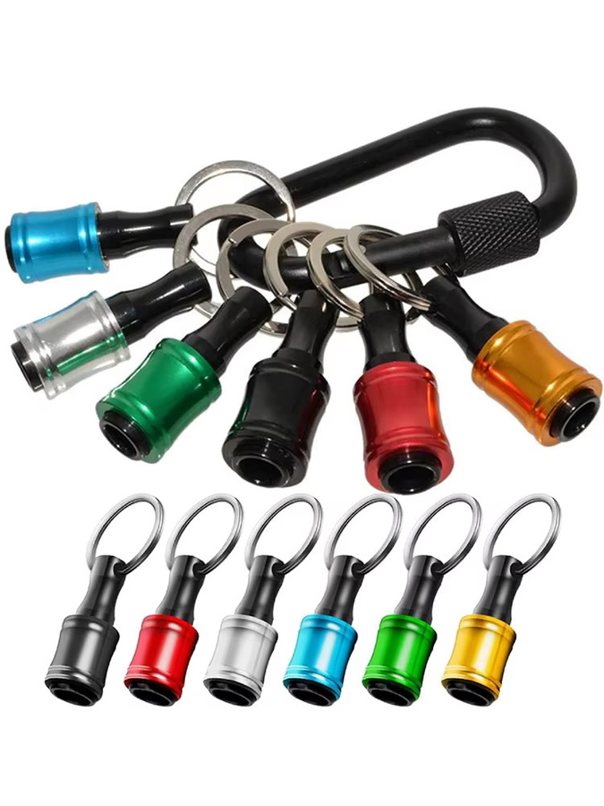 LUCHSHIY 6-teiliges Set Sechskantschaft Schraubendreher Kopf Halter und Verlängerungsstangen als Werkzeug-Adapter-Set - Bild 7