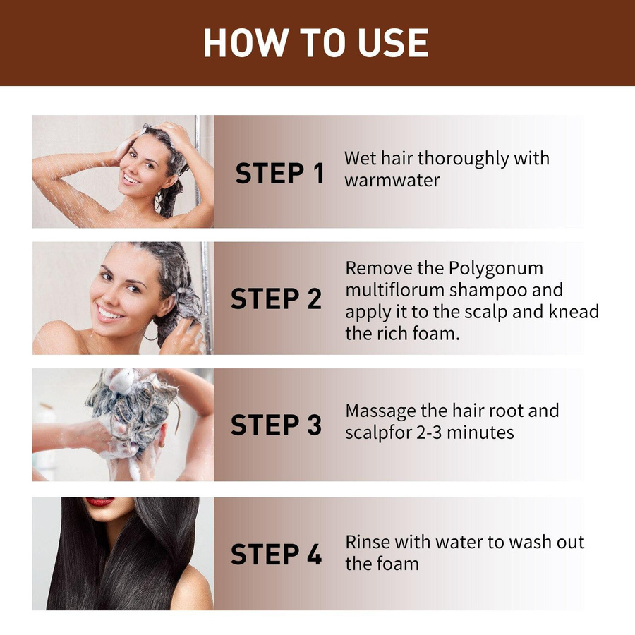 Liuxinyu Haarverdunkelungs-Shampoo, Damen, alle Haartypen - Bild 7