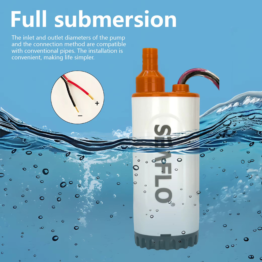 Seaflo Hochfluss-Mikro-Tauchpumpe DC12V in Weiß für Wohnmobile und Wassertanks - Bild 4