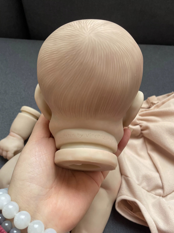 NPK 3D Skin Visible Veins Reborn DIY, Sammlerpuppenbausatz, mit Stoffkörper und Augen - Bild 3