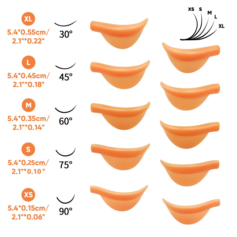 Libeauty Wimpernwickler, 5 Paar, Silikon, Unisex - Bild 2