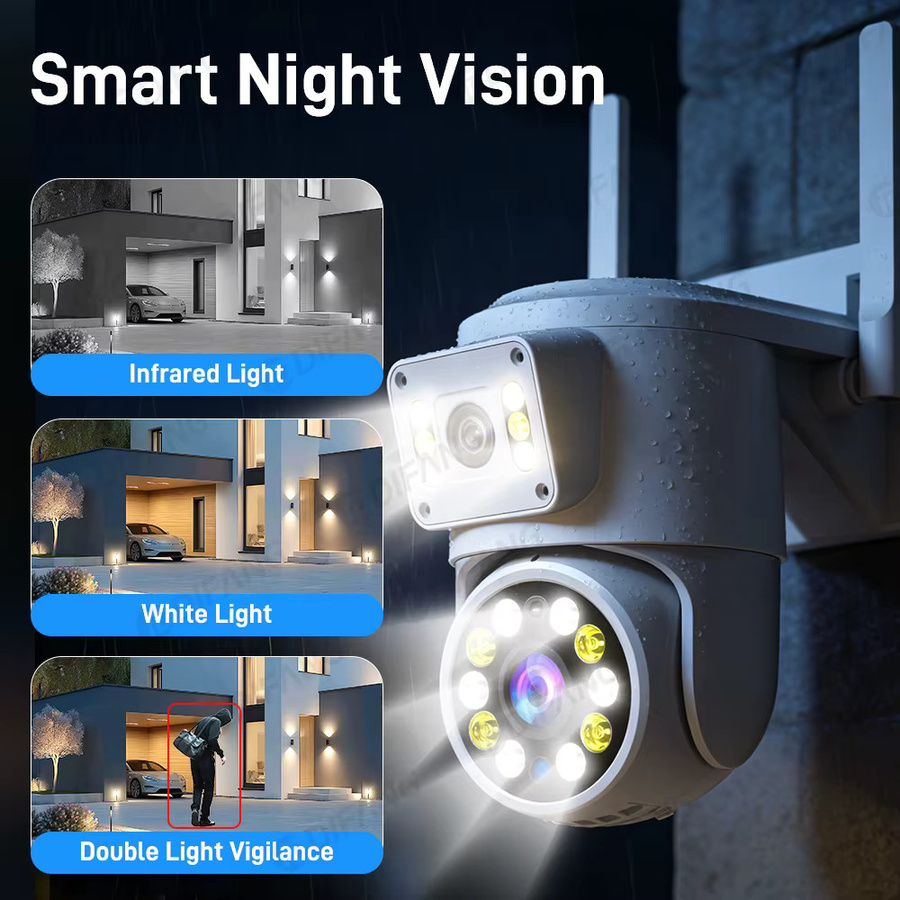 DiFang Yoosee Mini-IP-Sicherheitskamera mit Nachtsicht und Dual-Bildschirm in Weiß - Bild 4
