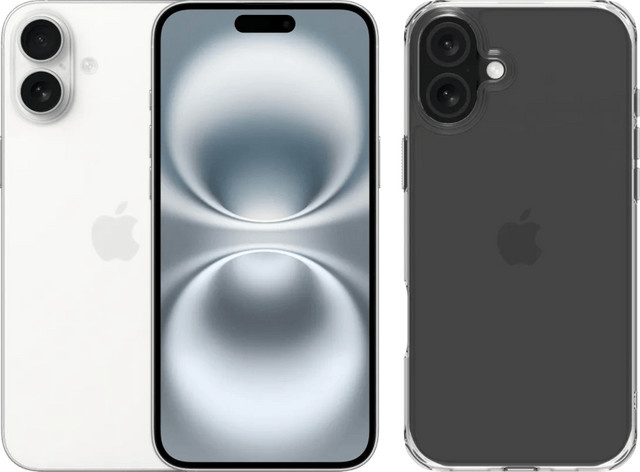 Apple iPhone 16 Plus 128GB Weiß mit transparentem BlueBuilt Protective Backcover - Bild 1