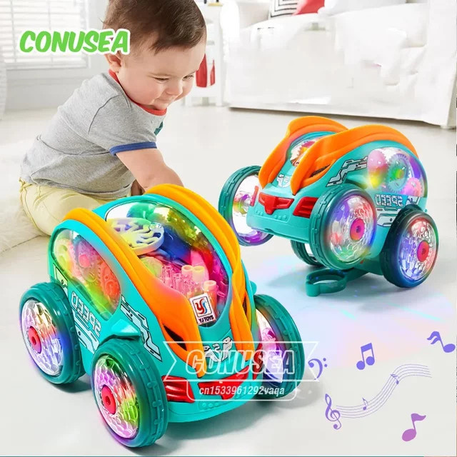 CONUSEA Rc Stunt Lkw, Modell Auto, mit Licht und Musik, Bunt / Mehrfarbig - Bild 1