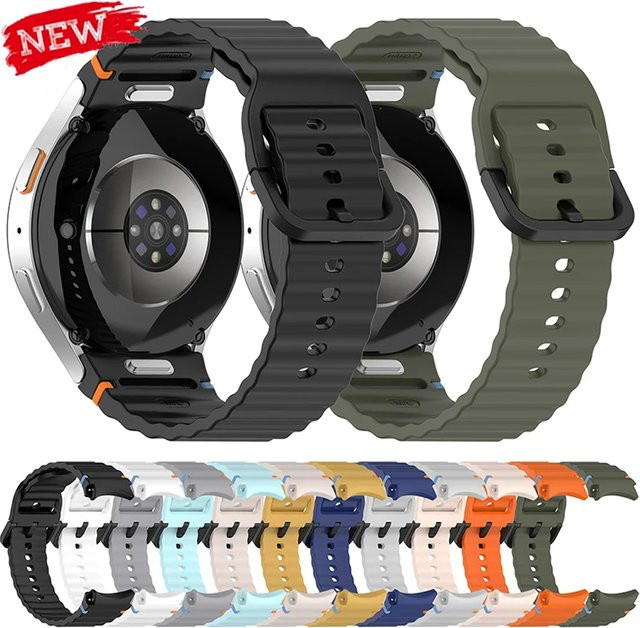 Geekthink Uhrenarmband Silikon, Schwarz, Unisex - Bild 1
