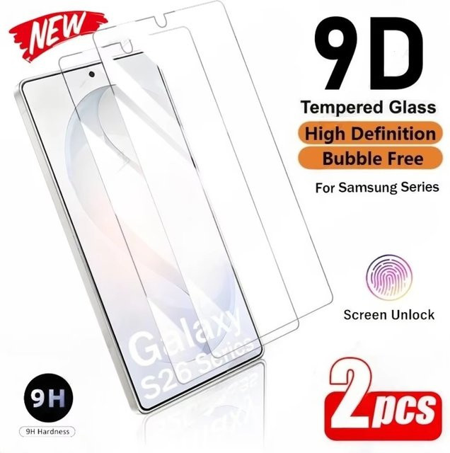 Samsung Panzerglas Displayschutz transparent für Galaxy S26 Ultra S25 S24 S23 S22 Plus 5G - Bild 1
