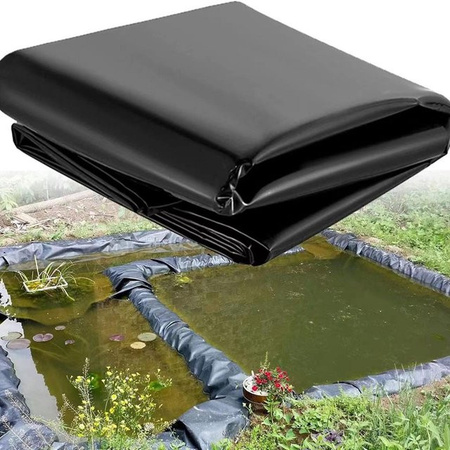 Winnerer Blissful Teichfolie aus HDPE in Schwarz, 4 x 6 m (13 x 20 Fuß), 0,5 mm (20 Mil) für Garten, Fischteiche und Bachläufe