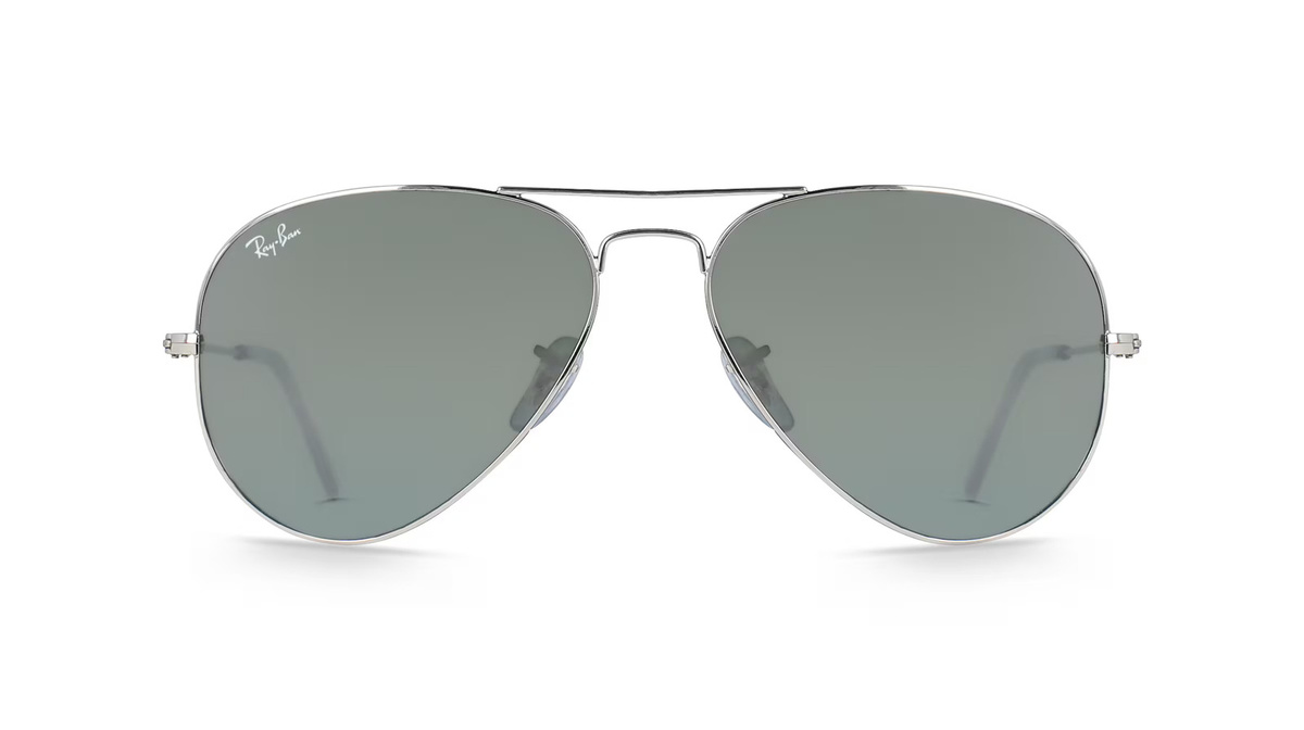 Ray-Ban RB 3025 Sonnenbrille Aviator, Vollrand, Metall, silber, grau, Unisex - Bild 1