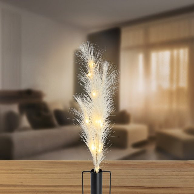 NKD LED-Pampasgras in Beige mit Timerfunktion und warmweißem Licht, Höhe: 70 cm - Bild 1