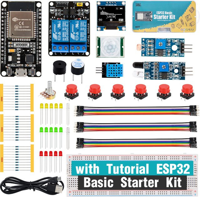 KUONGSHUN Starter Kit für ESP32 ESP-32S WIFI I OT Development Board, Lernspielzeug - Bild 1
