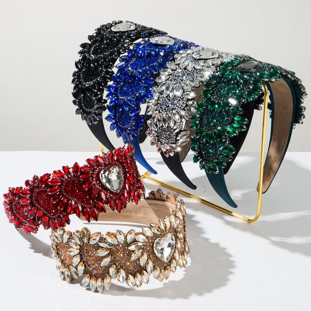 Haarband mit Glas-Strass, Barock-Stil - Bild 1