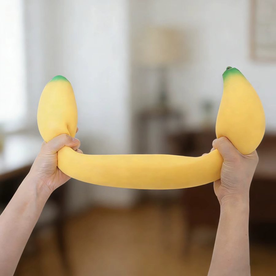 JOCESTYLE Bananen-Spielzeuge, Schaumstoff-Schreibtischdekoration, 17,72 Zoll - Bild 3