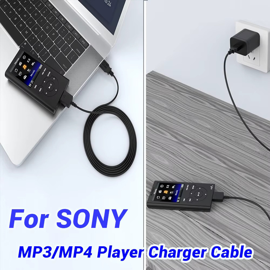 Sony Datenkabel für Walkman MP3 und MP4 Player NW-A45 A55 A35 A46 A25 ZX100 2 HN in Schwarz - Bild 5