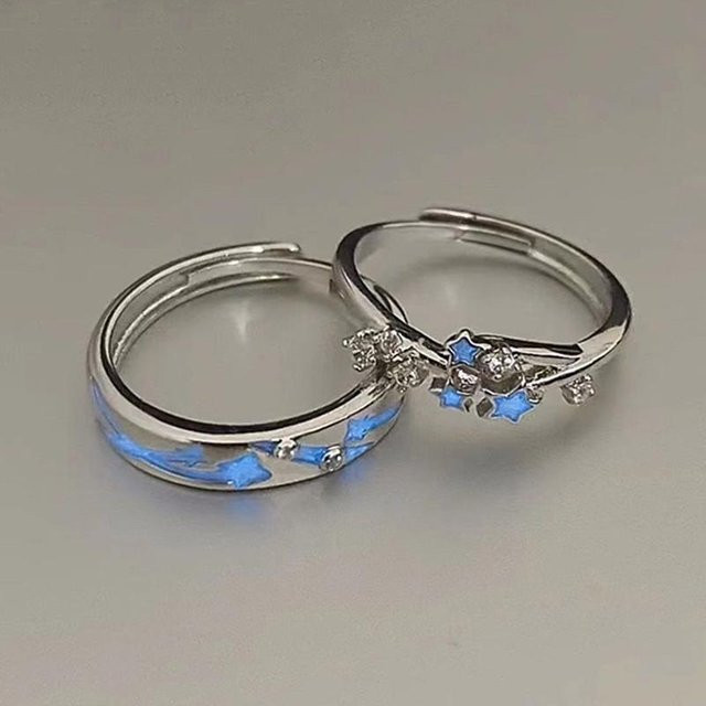 Fingerring Stern, Kupfer, Silber, Zirkonia, Damen - Bild 1