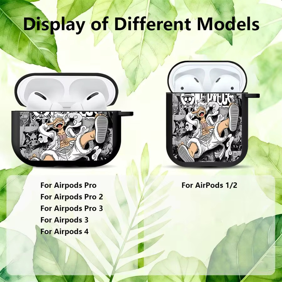 One Piece Luffy Schutzhülle für AirPods Pro 1 2 3 und AirPods 4 in Multicolour - Bild 2