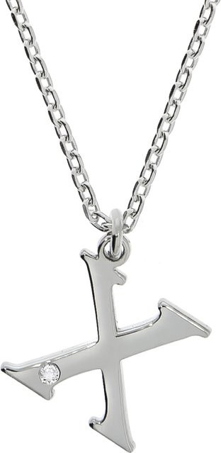 Diamonds by Ellen K. Halskette 925 Silber, Diamant, Buchstabe X, Damen - Bild 1