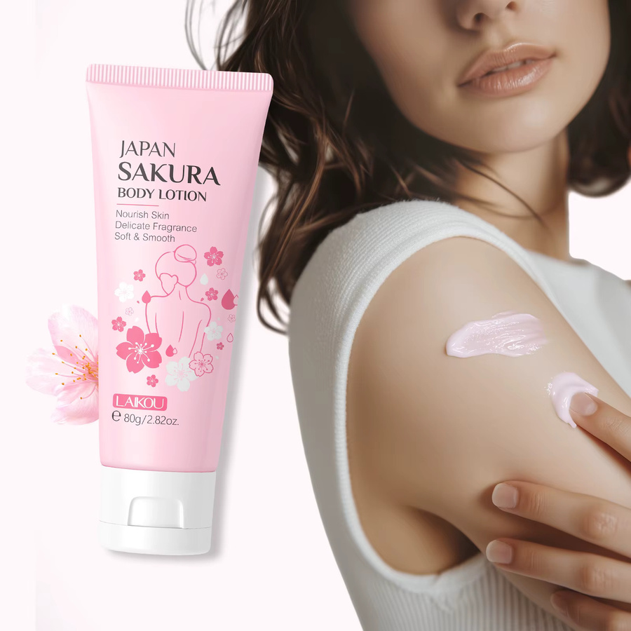 LAIKOU Japan Sakura Körperlotion, 80g, Niacinamid - Bild 2