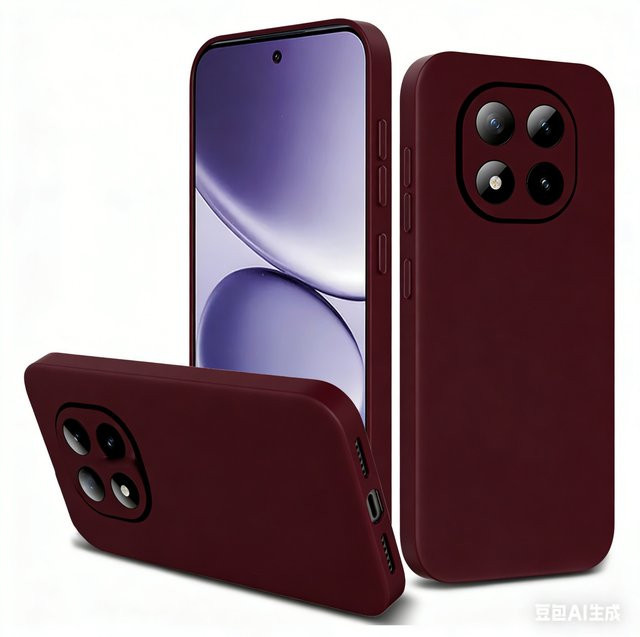 Xiaomi Schutzhülle aus flüssigem Silikon für Redmi Note 15 14 13 4G/5G Pro Plus in Rot - Bild 1