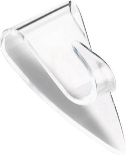 tesa Powerstrips Deco-Haken transparent aus Kunststoff, 5 Stück - Bild 1
