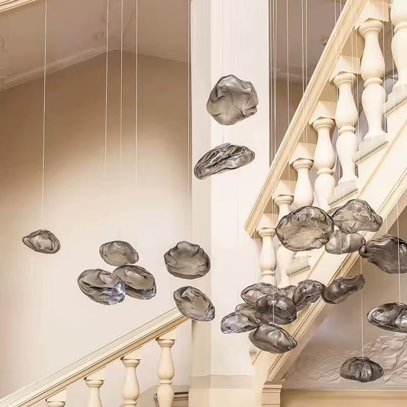 ABCZ Pendelleuchte Wolke in Rauchgrau Modernes Design für Wohnzimmer und Küche - Bild 3