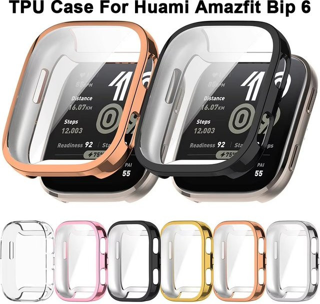 Schutzhülle für Amazfit Bip 6, TPU, transparent - Bild 1