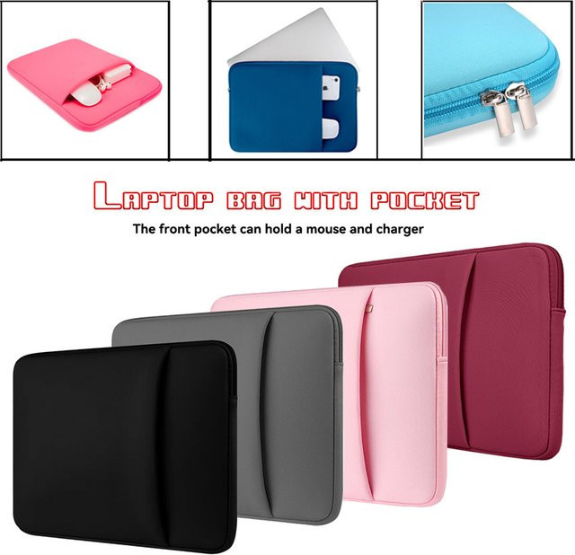 Greliana Laptop-Innentasche in Blau mit Multifunktions-Vordertasche als Schutzhülle für Notebooks von 11 bis 17 Zoll - Bild 1