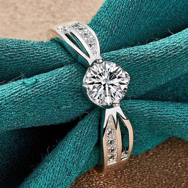 URMYLADY Ring 925 Silber, Zirkonia, Damen - Bild 1