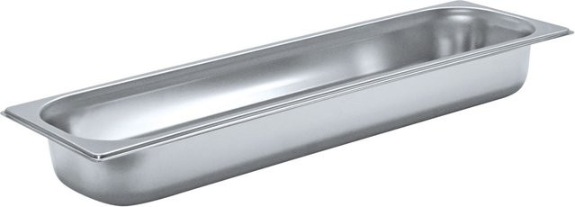 Schneider GN 2/4 Gastronormbehälter aus Edelstahl in Silber, Höhe: 6,5 cm, Volumen: 4,3 l - Bild 1