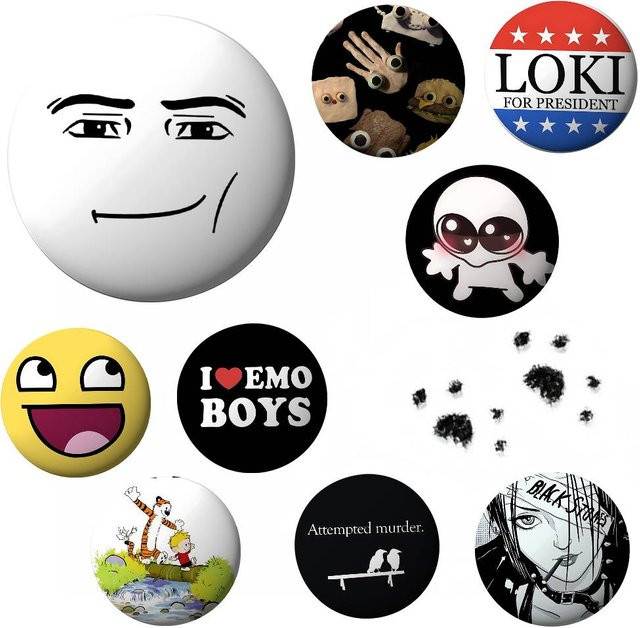 52TOYS Brosche, Metall, Smiley, Jungen - Bild 1