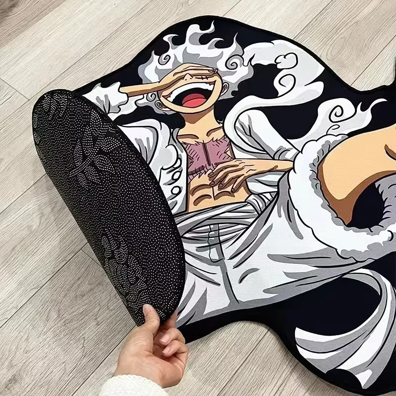 One Piece Luffy Gear 5 Anime Teppich unregelmäßige rutschfeste Matte für Wohnzimmer und Sofa in Mehrfarbig - Bild 4