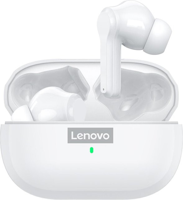 Lenovo LP1S True Wireless In-Ear Kopfhörer mit Bluetooth 5.0 und Touch Control in Weiß - Bild 1