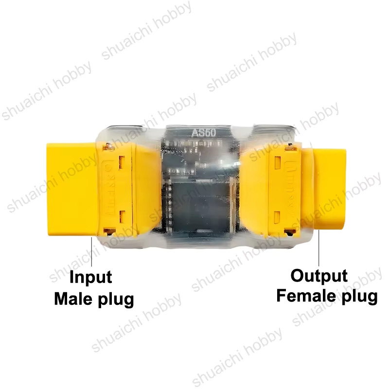 YUENHOANG Anti-Funken-Modul mit XT60 Stecker und Buchse, 3S-8S, 30A/60A, Gelb - Bild 2