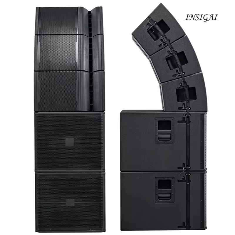 Professionelles passives Line-Array-Lautsprecher-Set mit 18-Zoll-Subwoofer in Schwarz für den Außenbereich - Bild 4