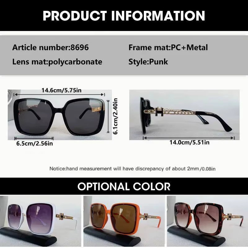 OCYCO Sonnenbrille, Quadrat, Vollrand, Metall, Unisex - Bild 2
