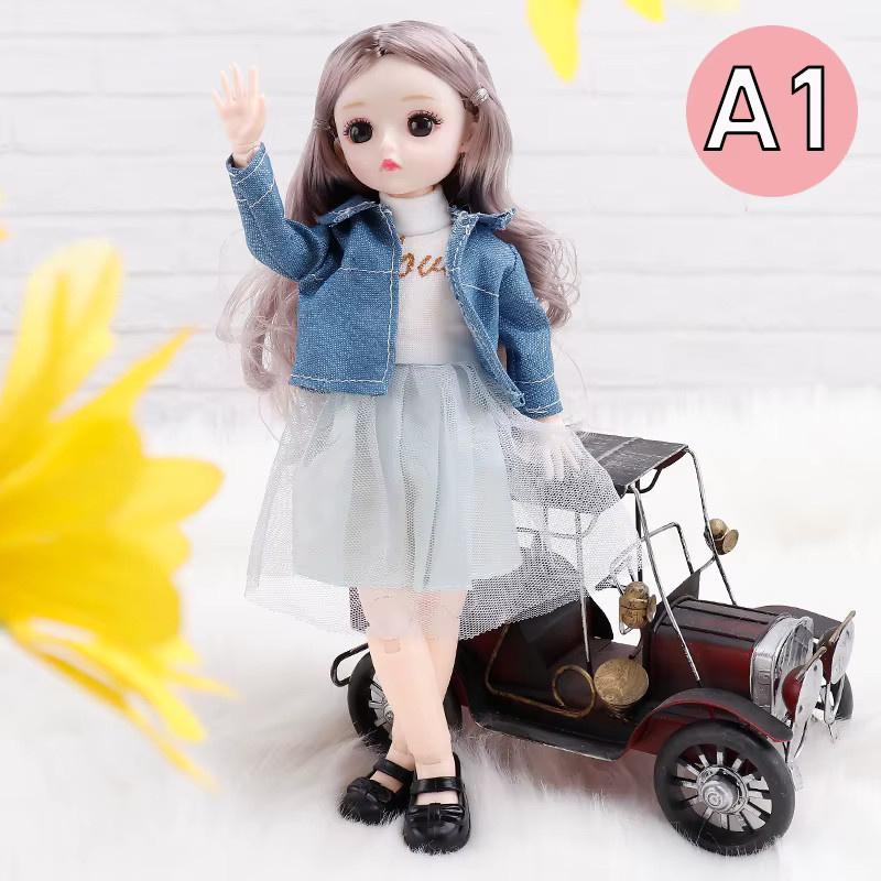 GIHOO Bjd Puppe, 30cm, 23 bewegliche Gelenke, 3D Augen, ab 6 Jahre - Bild 1