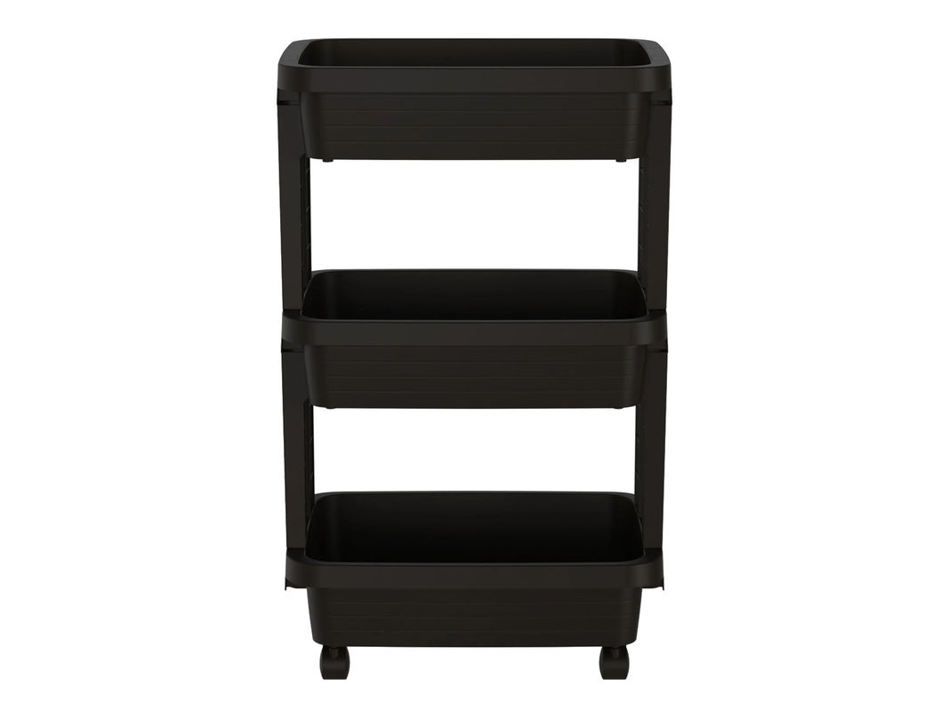 LIVARNO HOME Servierwagen aus Kunststoff in Schwarz, B/T/H: 69,0 x 44,0 x 31,5 cm - Bild 2