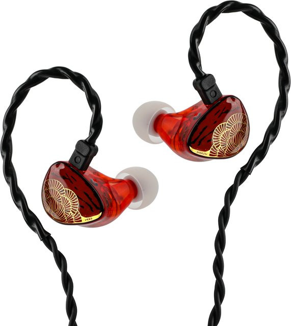Tangzu x HBB XuanNv 2 HiFi-In-Ear-Kopfhörer mit dynamischem Treiber und abnehmbarem 4-adrigem Einzelkristall-Sauerstofffreies-Kupfer-Kabel in Rot - Bild 1