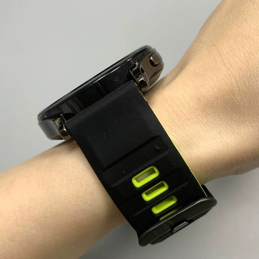 Amazfit Uhrenarmband Silikon, 22 mm, Schwarz, Unisex - Bild 3